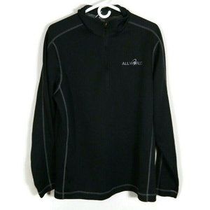 Nike Golf Men's Sphere Dry 1/4 Zip Pullover Sweatshirt Black Size L - All World